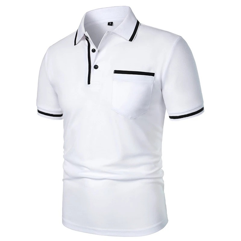 Summer Men's Short Sleeve Brea - Polo Shirt Pique avaliação e preço