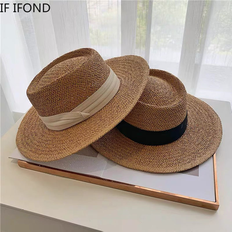 Spring Summer Breathable Straw - Bucket Hat Straw avaliação e preço