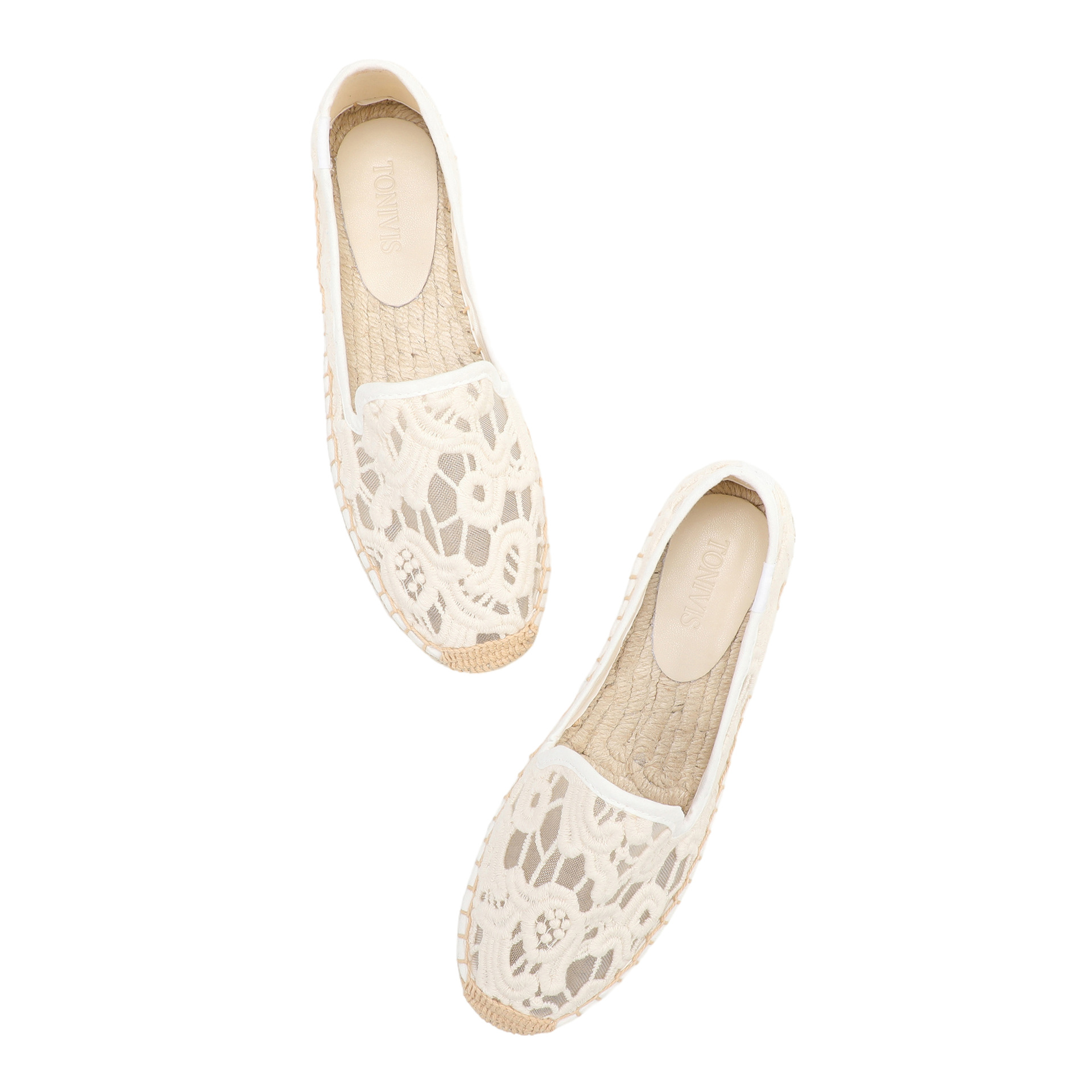 Women Lace Espadrilles Flats S - Espadrille Slip On avaliação e preço
