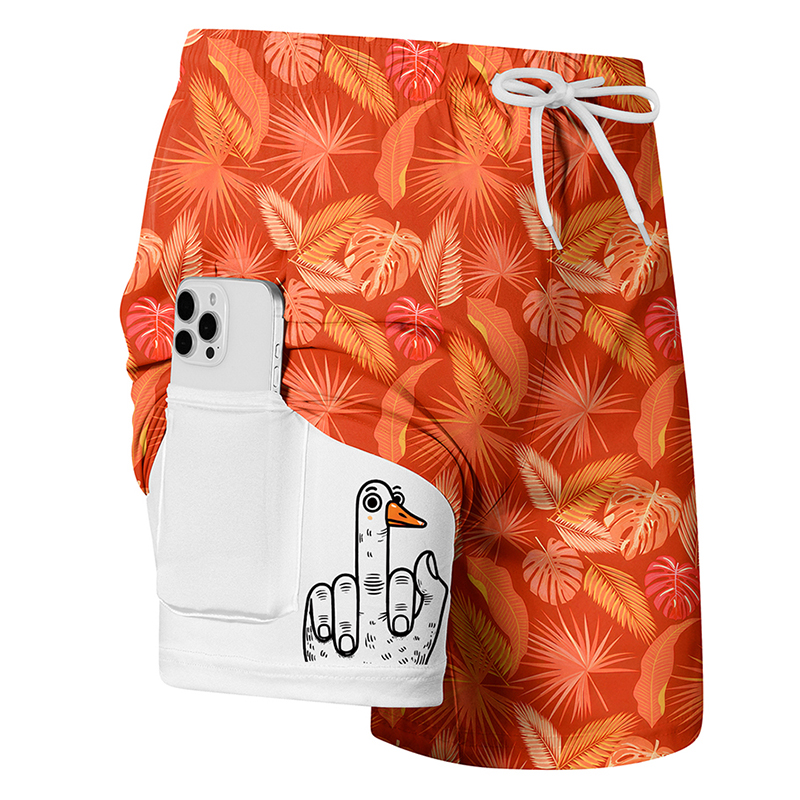 Men's Prank Duck Print Board S - Swim Trunk Quick Dry avaliação e preço