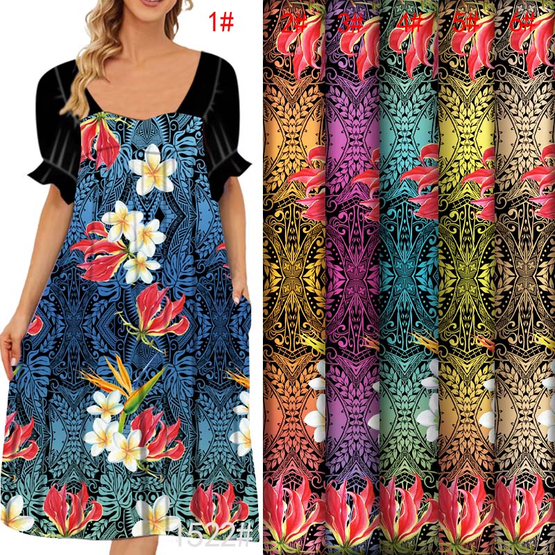 Hawaiian Tropical Floral Fabri - Resort Shirt Floral avaliação e preço