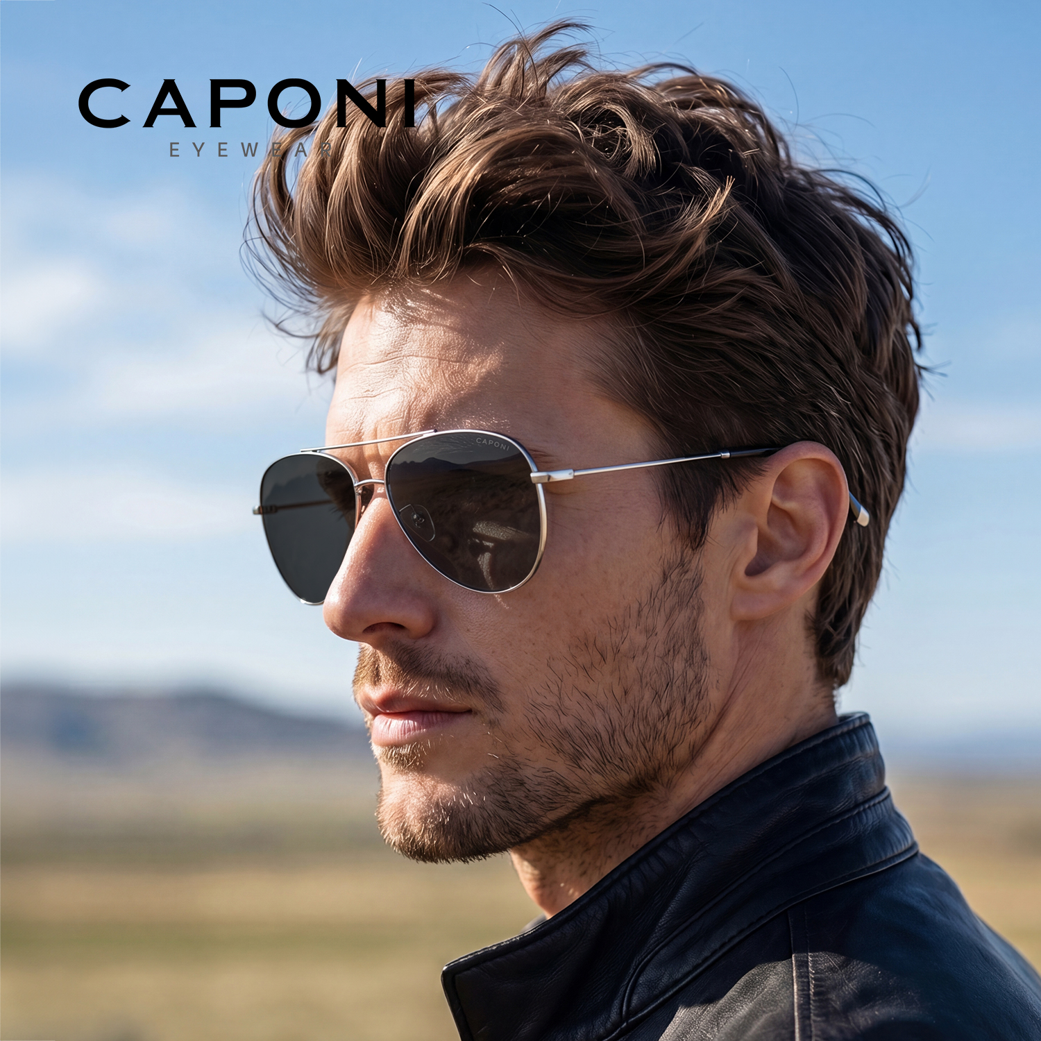 CAPONI Avation Men Polarized S - Sunglasses Aviator Polarized avaliação e preço