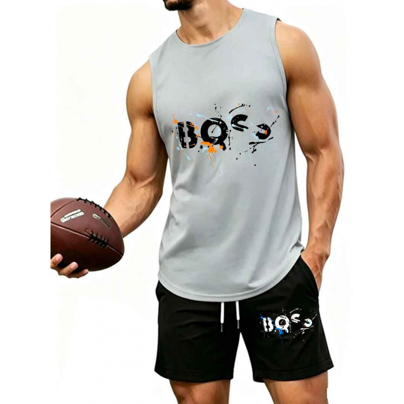 Men's  Graffiti Letter Print 2 - Tank Top Muscle avaliação e preço