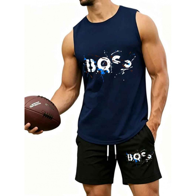 Men's  Graffiti Letter Print 2 - Tank Top Muscle avaliação e preço