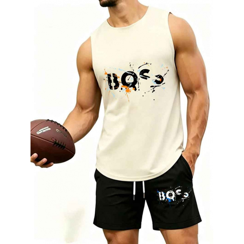 Men's  Graffiti Letter Print 2 - Tank Top Muscle avaliação e preço