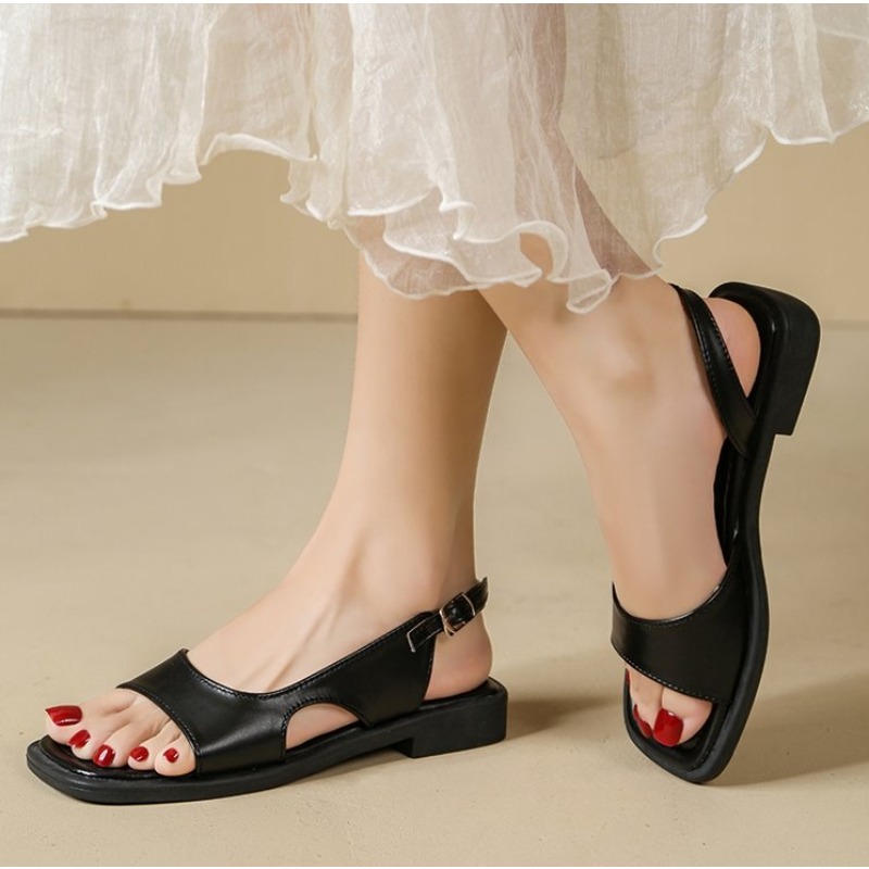 2026 summer retro women's sand - Casual Sandal Leather avaliação e preço