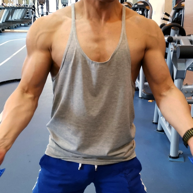 Men's Gym Workout Bodybuilding - Tank Top Muscle avaliação e preço