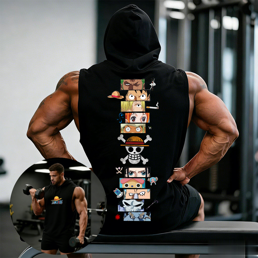 One Piece Anime Hoodie Sleevel - Tank Top Muscle avaliação e preço