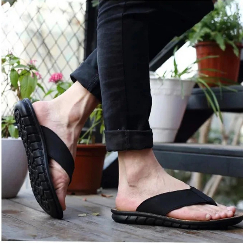 Roma Retro Man Slipper Solid C - Flip Flop Leather Men avaliação e preço