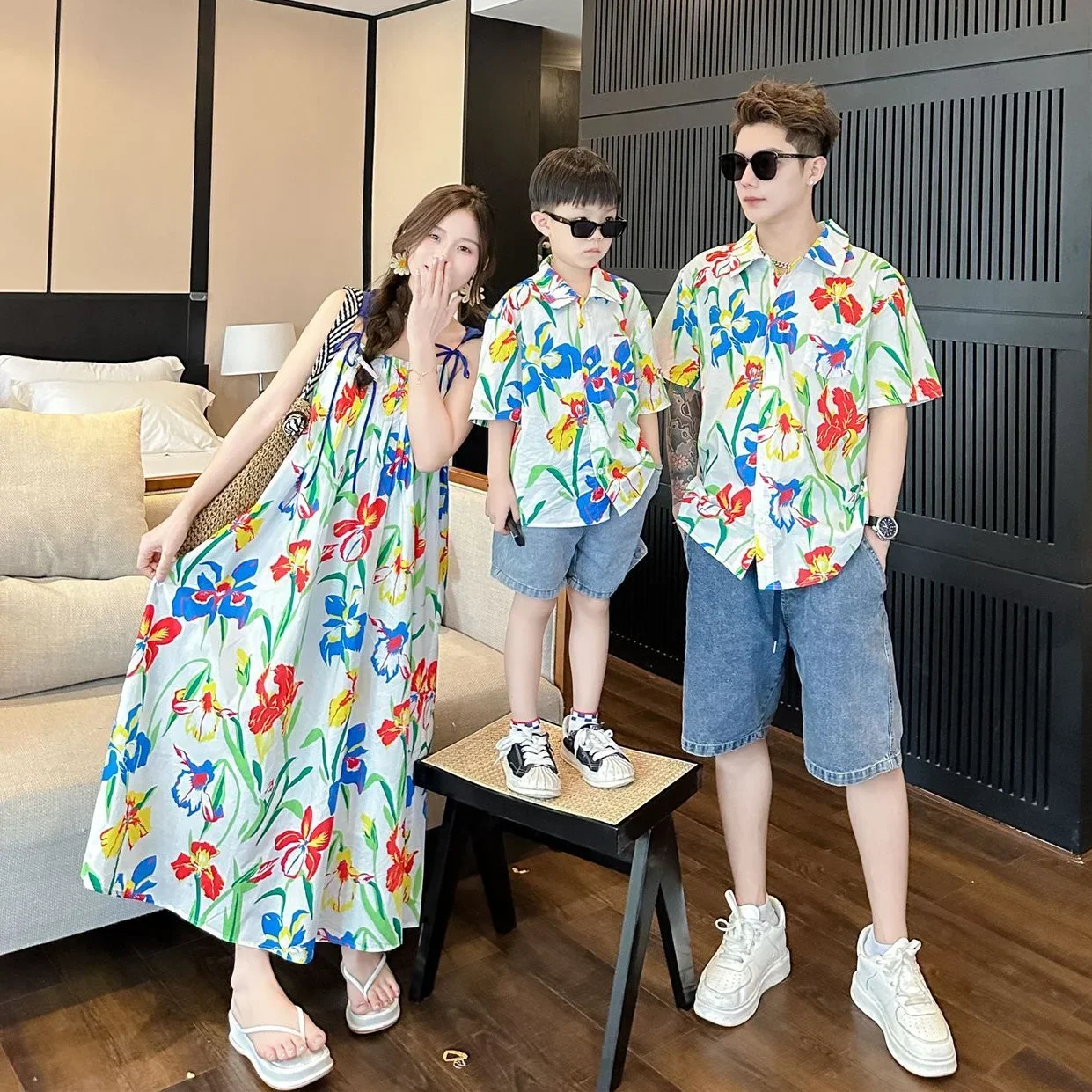 VacationClothes Korean Mommy a - Resort Shirt Floral avaliação e preço