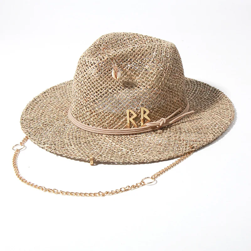 Panama Straw Sun Hat Wide Brim - Bucket Hat Straw avaliação e preço