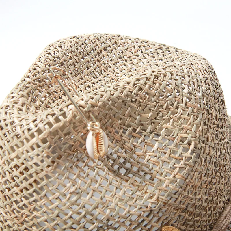 Panama Straw Sun Hat Wide Brim - Bucket Hat Straw avaliação e preço