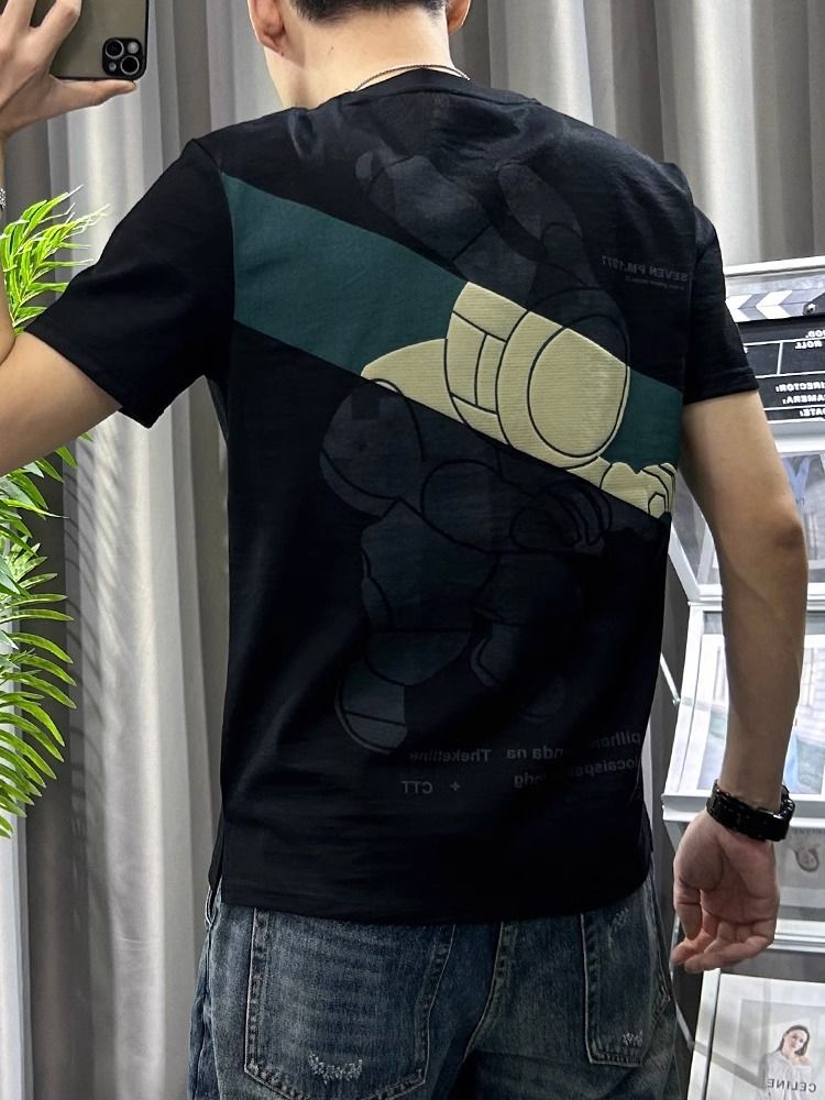 Male Tees Shirts White Linen T - Short Linen Drawstring avaliação e preço