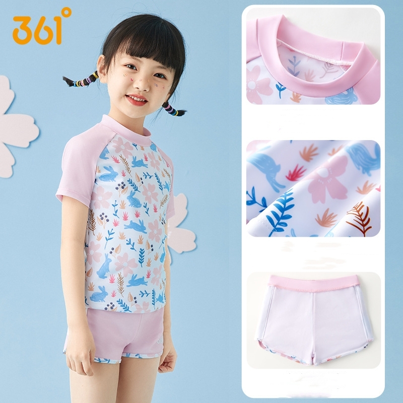Girl Two Pieces WaterProof Spo - Swim Trunk Quick Dry avaliação e preço