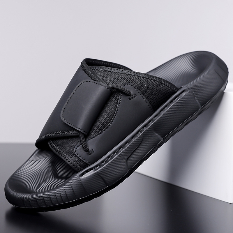 2026 Summer New Slippers for M - Flip Flop Leather Men avaliação e preço