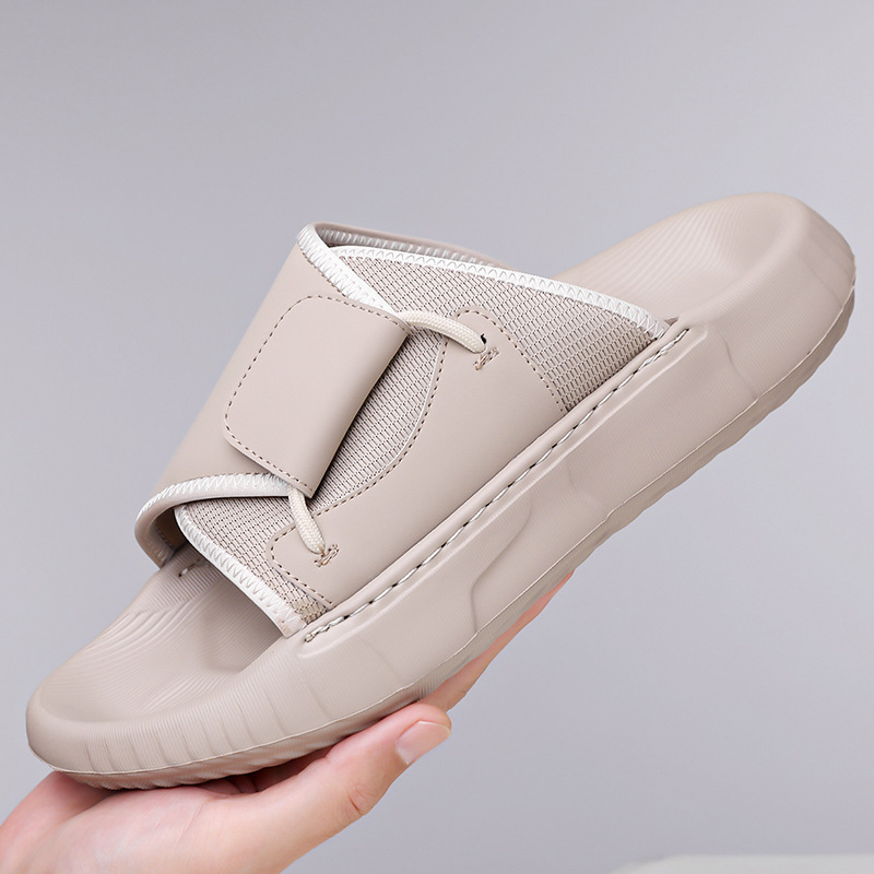 2026 Summer New Slippers for M - Flip Flop Leather Men avaliação e preço