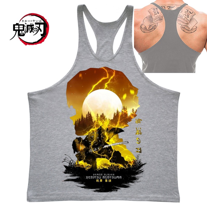 (Demon Slayer) GYM Mens Tank T - Tank Top Muscle avaliação e preço