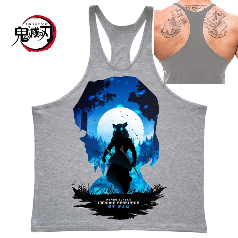 (Demon Slayer) GYM Mens Tank T - Tank Top Muscle avaliação e preço