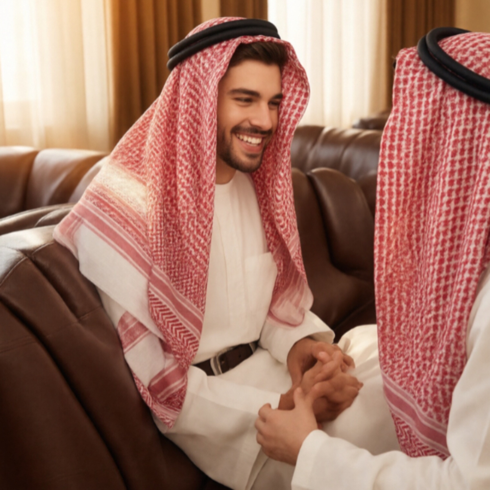 Arab Sheikh Costume Set, Saudi - Sunglass Retainer Cord avaliação e preço