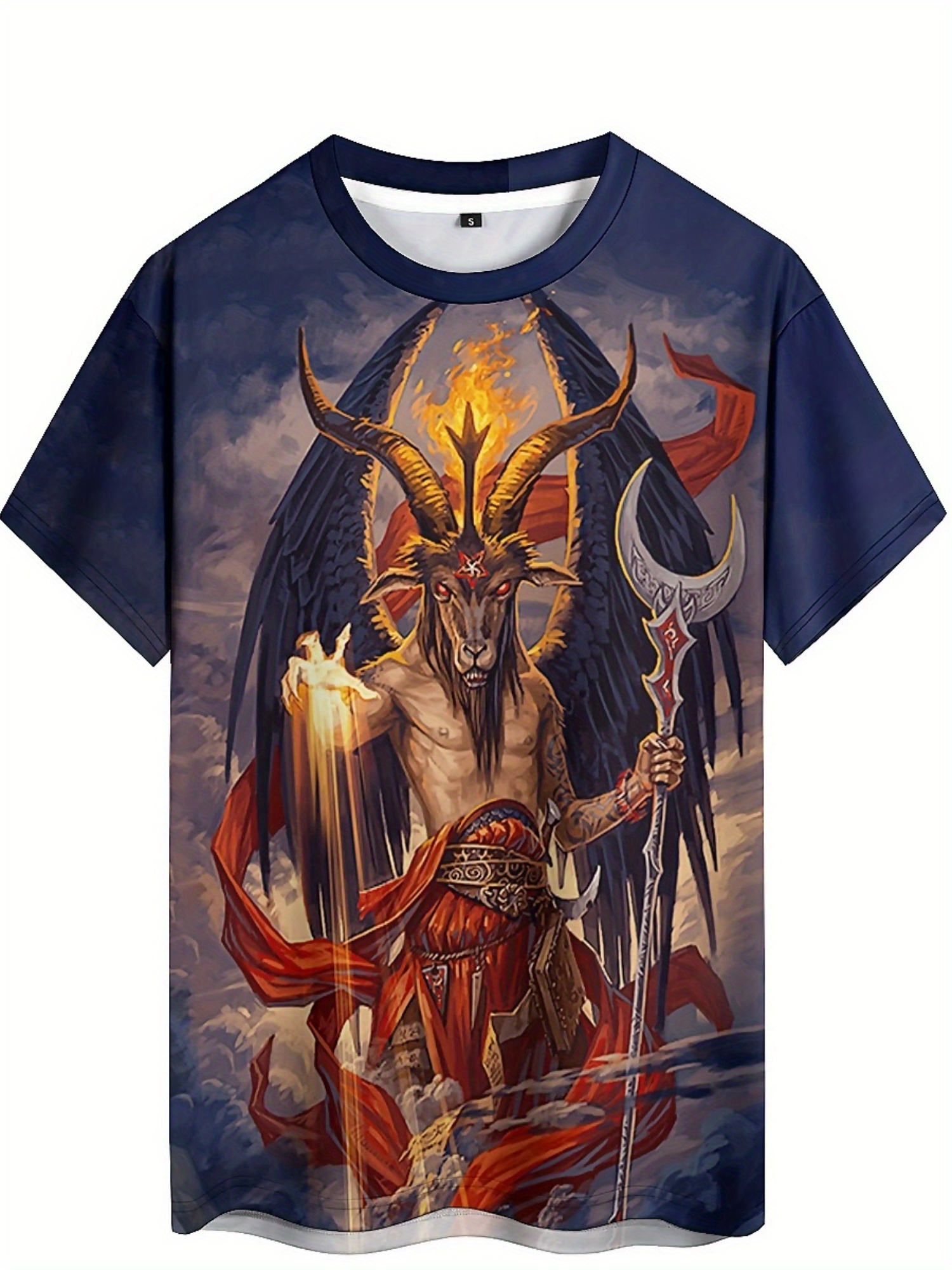 Men's 3D Demon Print T-Shirt | - Tee Graphic Print avaliação e preço