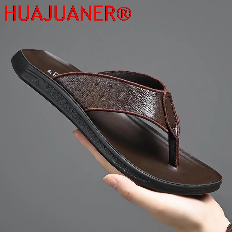 Casual Outdoor Men's Sandals S - Flip Flop Leather Men avaliação e preço