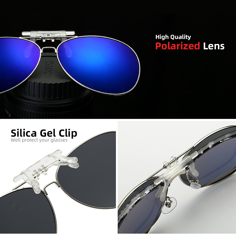 VIVIBEE Aviation Flip Up Clip  - Sunglasses Aviator Polarized avaliação e preço