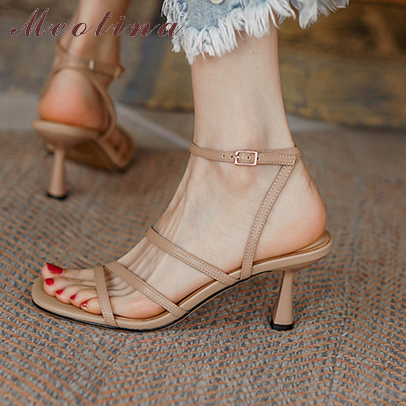 Meotina Sandals Women Shoes Sq - Casual Sandal Leather avaliação e preço