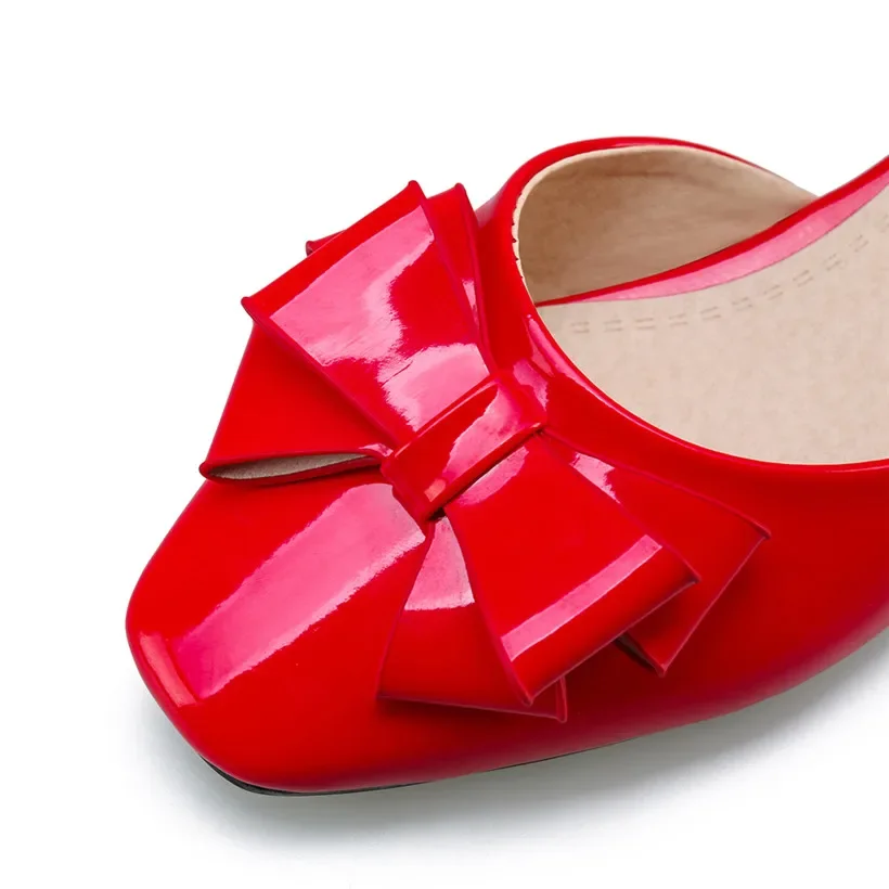 Big Size Women Bowtie Pumps Ro - Casual Sandal Leather avaliação e preço