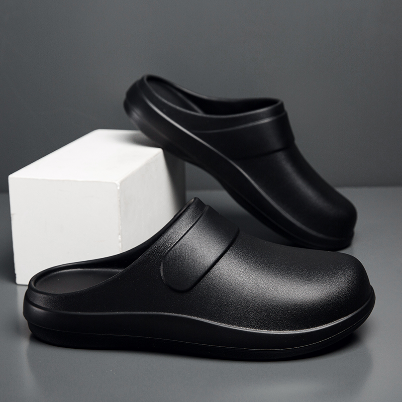 YUYIN Men Women EVA Chef Shoes - Flip Flop Leather Men avaliação e preço