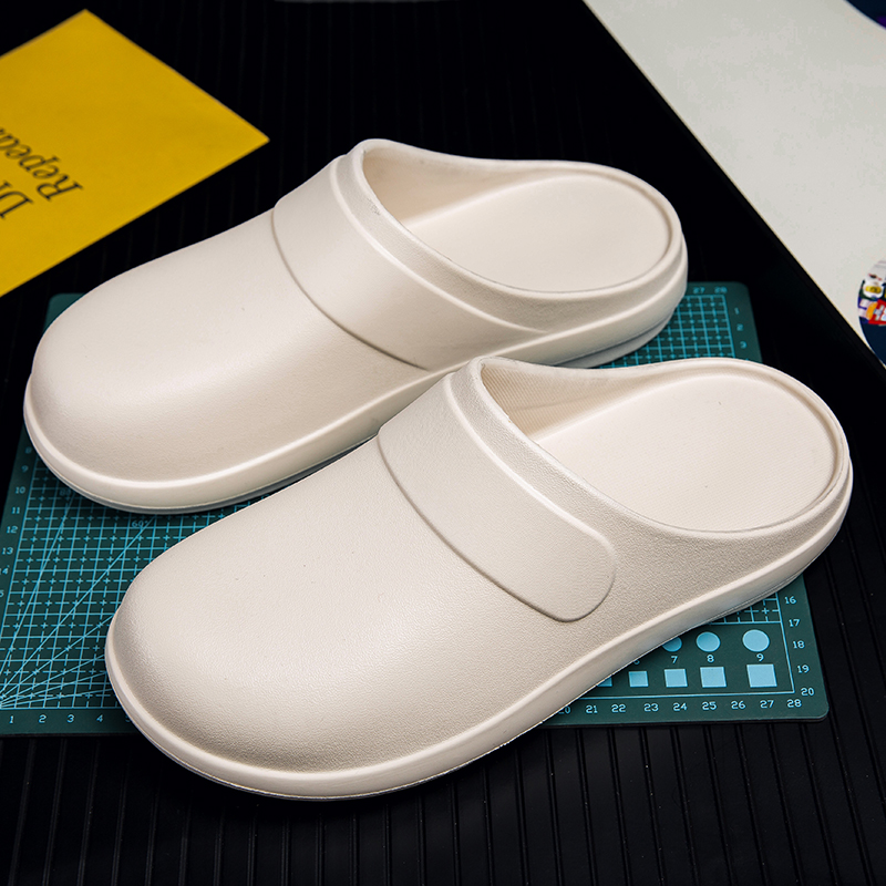YUYIN Men Women EVA Chef Shoes - Flip Flop Leather Men avaliação e preço