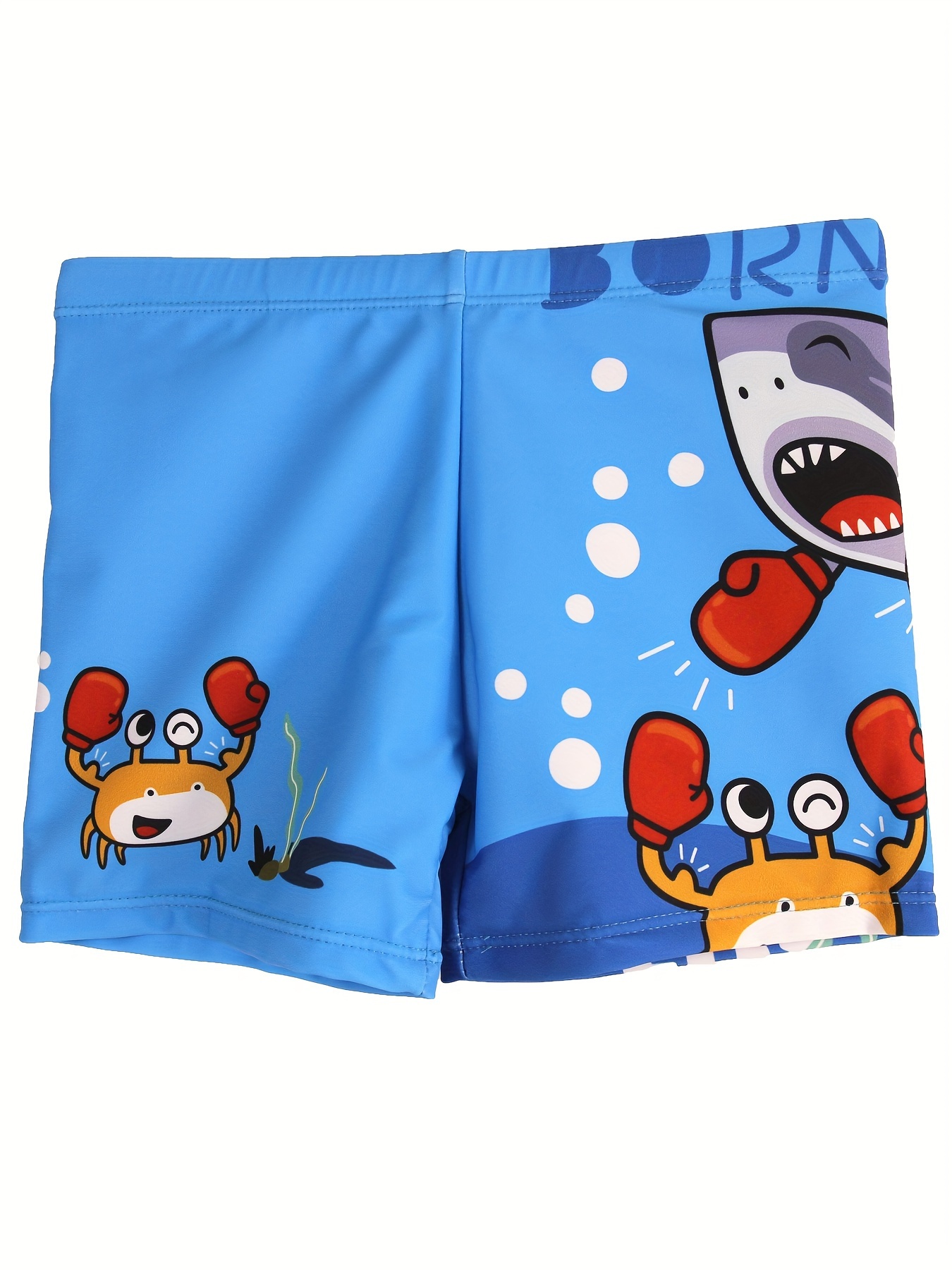 Cartoon Boxing Crab And Shark  - Swim Trunk Quick Dry avaliação e preço