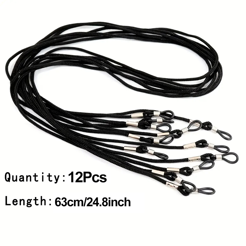 12Pcs Adjustable Nylon Eyeglas - Sunglass Retainer Cord avaliação e preço